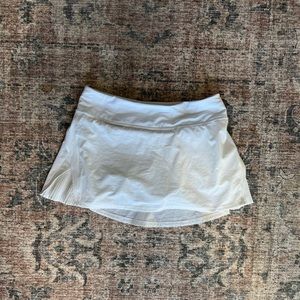 White Lululemon Tennis Skirt